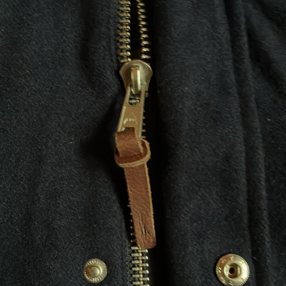 Men’s size large button wool coat - Picture 6 of 8